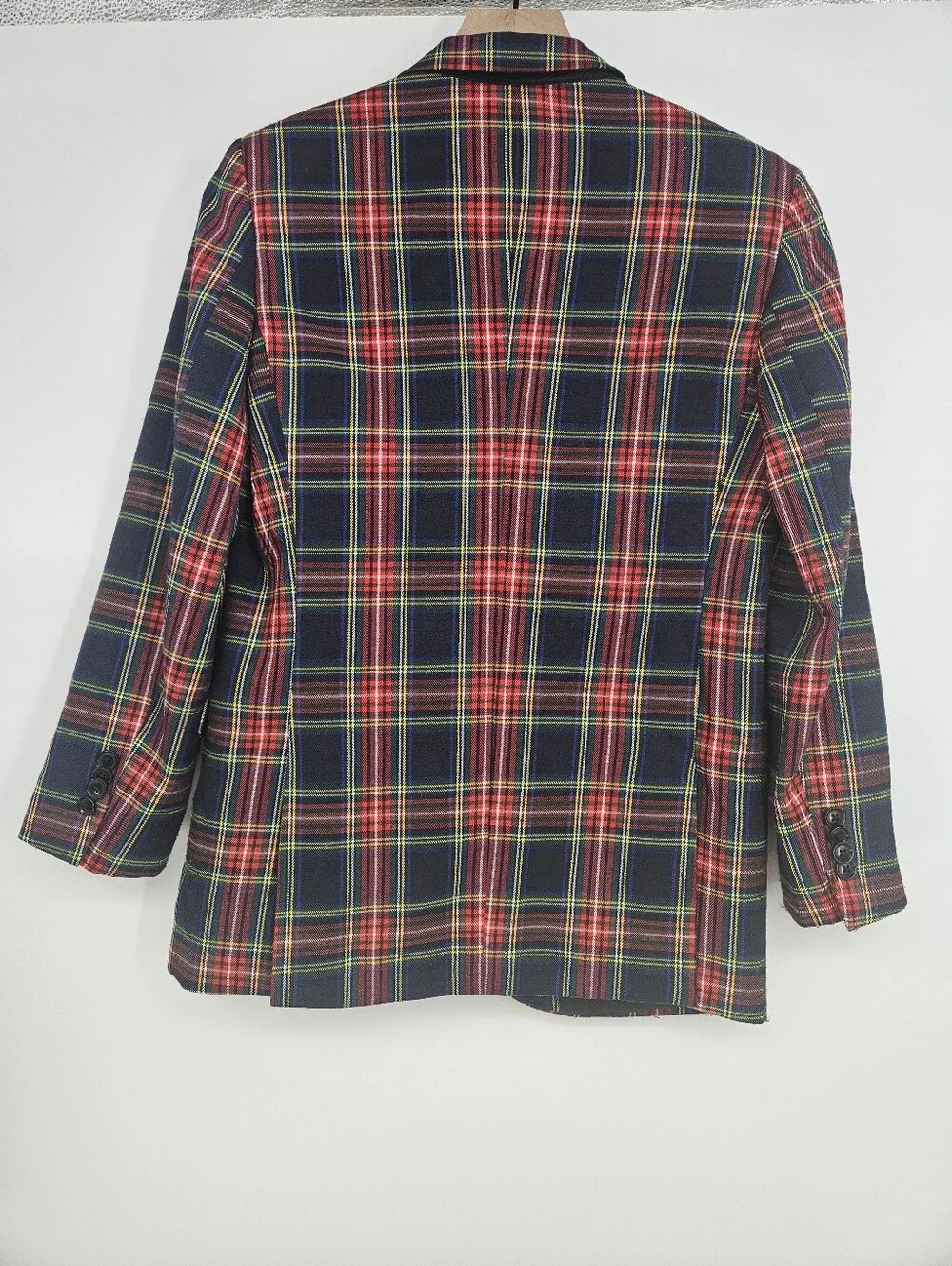Trish Scully Child Red Tartan Plaid Stewart Suit Jacket Size 14